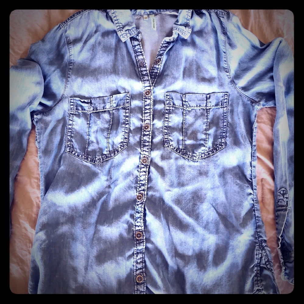 Maurice's soft and casual boyfriend shirt.